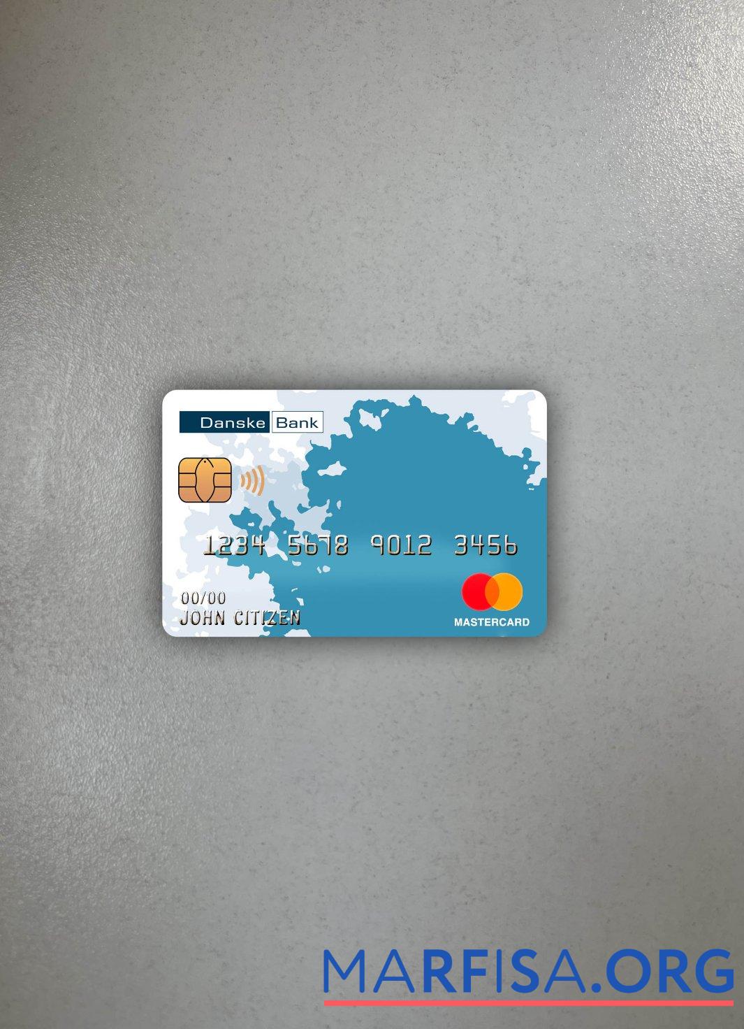 Realistic Finland Danske bank mastercard photolook front example